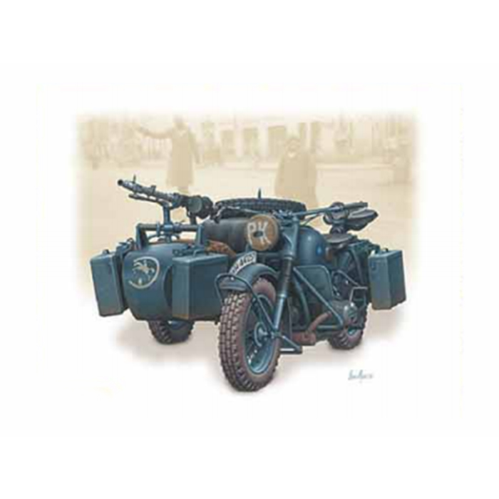 Masterbox 1/35 Model German Motorcycle WWII